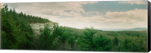 Framed Trees along the Gertrude's Nose, Minnewaska State Park, Catskill Mountains, New York State, USA Print