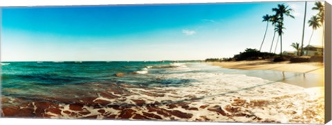 Framed Surf on the beach, Morro De Sao Paulo, Tinhare, Cairu, Bahia, Brazil Print