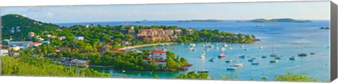 Framed Cruz Bay, St. John, US Virgin Islands Print