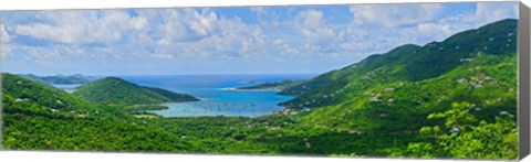 Framed Clouds over the sea, Coral Bay, St. John, US Virgin Islands Print