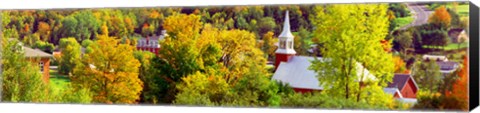 Framed High angle view of trees, Frelighsburg, Quebec, Canada Print