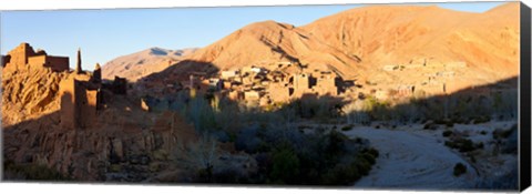 Framed Village in the Dades Valley, Dades Gorges, Ouarzazate, Morocco Print