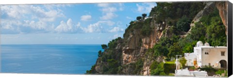 Framed Hillside at Positano, Amalfi Coast, Italy Print