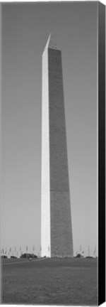 Framed Obelisk (black and white), Washington Monument, Washington DC Print