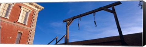 Framed Low angle view of gallows, Tombstone Courthouse State Historic Park, Tombstone, Arizona, USA Print