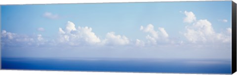 Framed Clouds over the sea, Virgin Gorda, British Virgin Islands Print