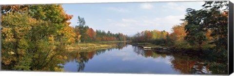 Framed Lake in a forest, Mount Desert Island, Hancock County, Maine, USA Print