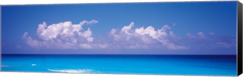 Framed Sea View, Cancun Mexico Print