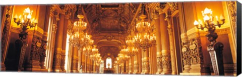 Framed Interior Opera Paris France Print