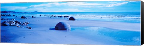 Framed Beach on South Island New Zealand Print