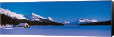 Framed Maligne Lake &amp; Canadian Rockies Alberta Canada Print