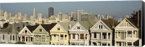 Framed Buildings in a city, San Francisco, San Francisco County, California, USA Print