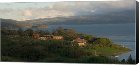 Framed High angle view of houses in a village, Guanacaste, Costa Rica Print