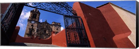 Framed Gate Leading to La Valenciana Church, Guanajuato, Mexico Print