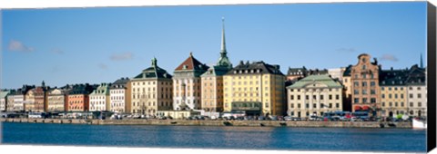 Framed Buildings at the waterfront, Gamla Stan, Stockholm, Sweden Print