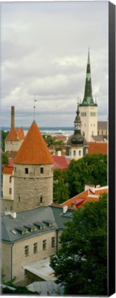 Framed Toompea view, Old Town, Tallinn, Estonia Print