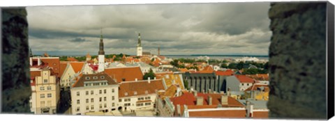 Framed Houses in a town, Tallinn, Estonia Print