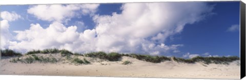 Framed Sand dunes, Cape Hatteras National Seashore, Outer Banks, North Carolina, USA Print