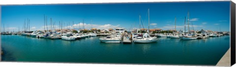 Framed Small harbor in Provence-Alpes-Cote d&#39;Azur, France Print