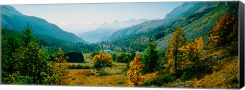 Framed Estenc Valley in autumn, French Riviera, Provence-Alpes-Cote d&#39;Azur, France Print