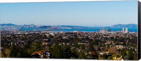 Framed Buildings in a city, Oakland, San Francisco Bay, California Print