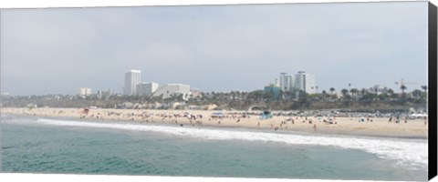 Framed Santa Monica Beach, Santa Monica, Los Angeles County, California, USA Print