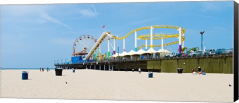 Framed Pacific park, Santa Monica Pier, Santa Monica, Los Angeles County, California, USA Print