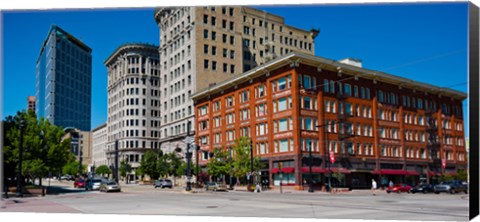 Framed Buildings in a downtown district, Salt Lake City, Utah Print