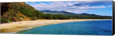 Framed Makena Beach, Maui, Hawaii Print