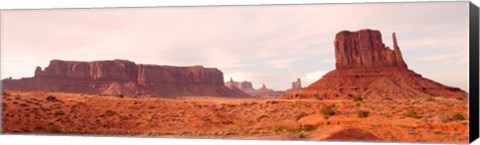 Framed Buttes Rock Formations at Monument Valley Print