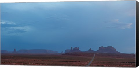 Framed Buttes Rock Formations Under a Stormy Sky Print