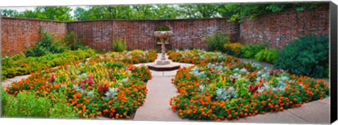 Framed Latham Memorial Garden at Tryon Palace, New Bern, North Carolina, USA Print