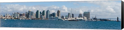 Framed View of San Diego from the Waterfront Print