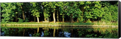 Framed Canal near Lisse, Netherlands Print