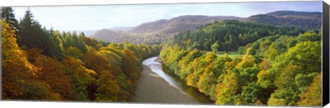 Framed River Garry at Killiecrankie, Pitlochry, Perth And Kinross, Scotland Print