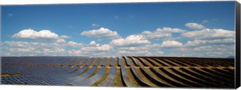 Framed Solar panels in a field, Provence-Alpes-Cote d&#39;Azur, France Print