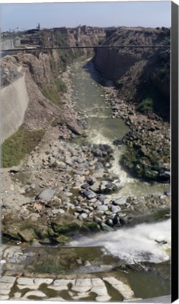 Framed Ruins along a river, Lima, Peru Print