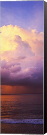 Framed Clouds over the pacific ocean, Hawaii, USA Print