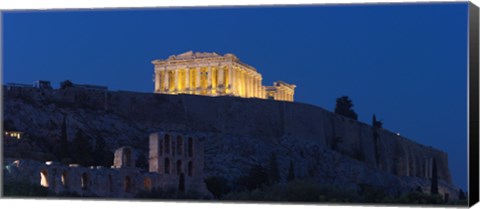 Framed Parthenon at dusk, Athens, Greece Print