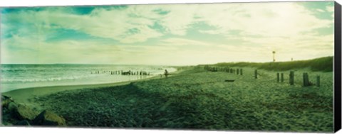 Framed Clouds over the Atlantic ocean, Fort Tilden Beach, Fort Tilden, Queens, New York City, New York State, USA Print