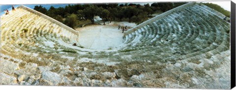 Framed Ancient antique theater in Kas, Antalya Province, Turkey Print