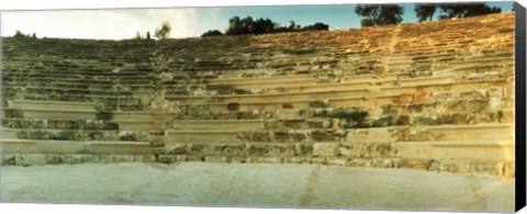 Framed Ancient antique theater in Kas at sunset, Antalya Province, Turkey Print