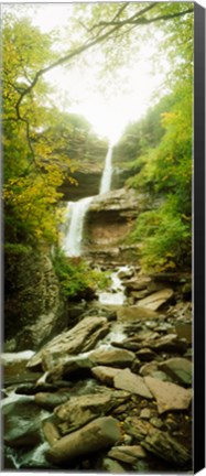 Framed Kaaterskill Falls in autumn, New York State Print