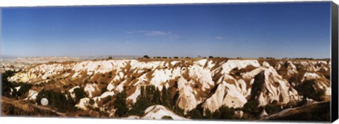 Framed Landscape of rocks, Cappadocia, Central Anatolia Region, Turkey Print