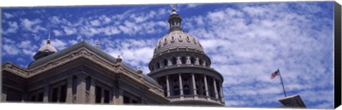 Framed Low angle view of the Texas State Capitol Building, Austin, Texas, USA Print