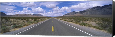 Framed Road passing through a desert, Death Valley, California, USA Print