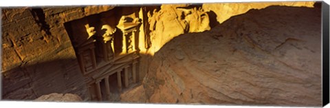 Framed Treasury at Petra, Wadi Musa, Jordan Print