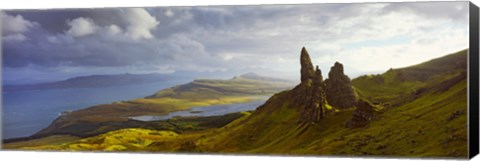 Framed Clouds over the Old Man of Storr, Portree, Isle Of Skye, Inner Hebrides, Highlands Region, Scotland Print