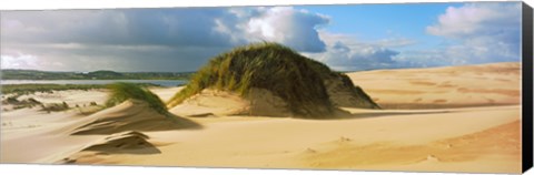 Framed Clouds over sand dunes, Sands of Forvie, Newburgh, Aberdeenshire, Scotland Print