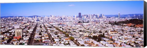 Framed Houses in a city, San Francisco, California, USA 2012 Print